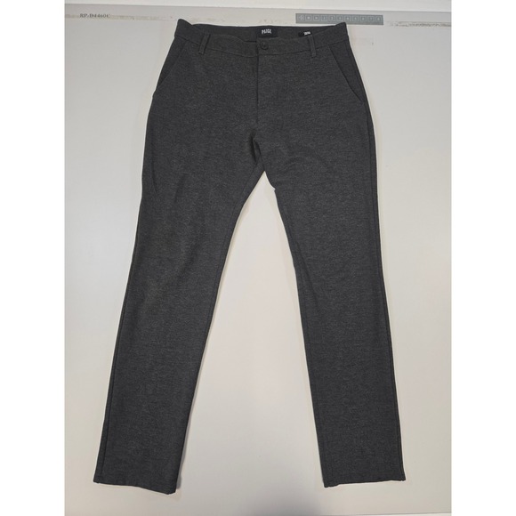 PAIGE Other - Paige Fraser Trousers Mens 34 Iced Black Heathered Knit Slim Fit Pants M817374